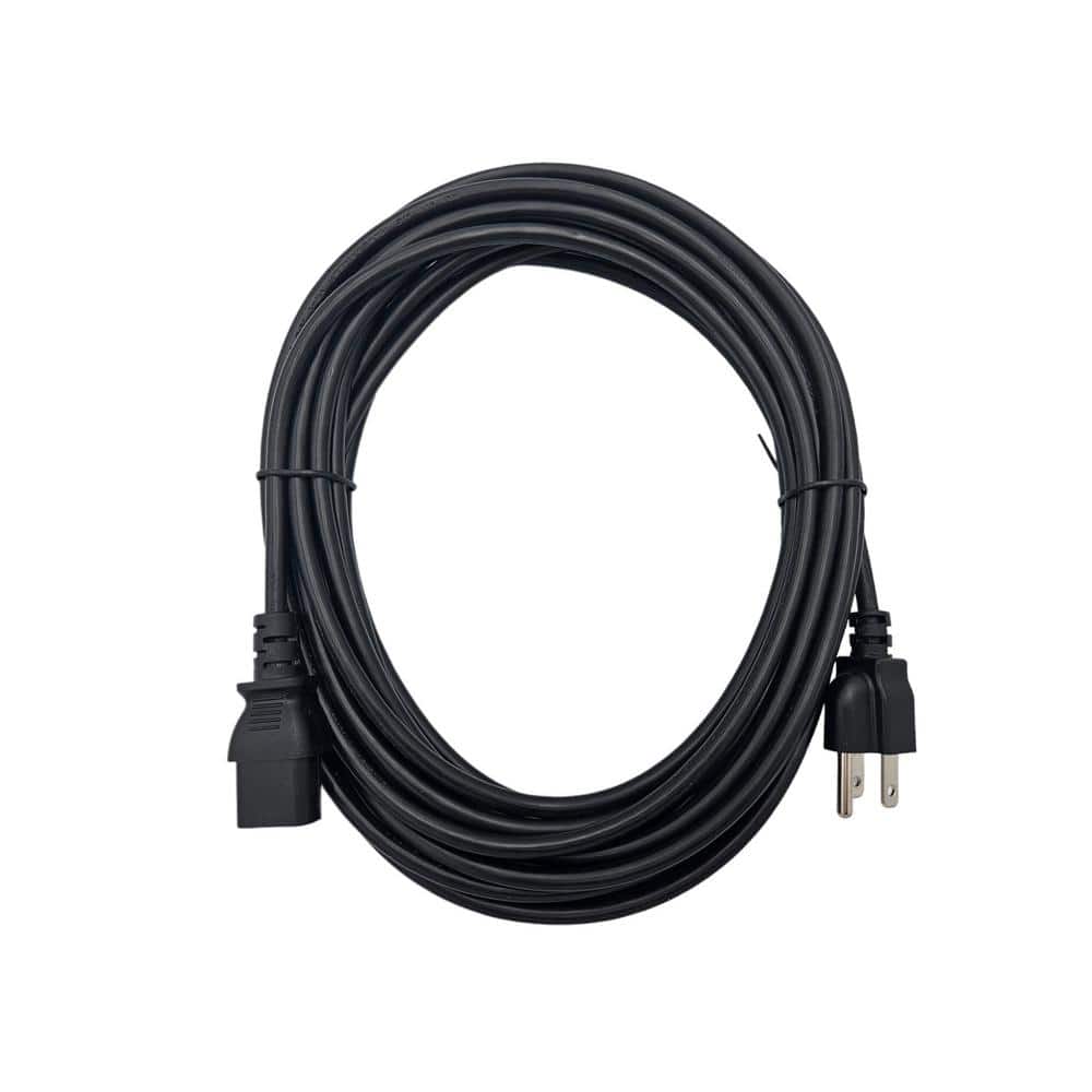 10 ft. (18AWG)/3-Conductors Universal AC Power Cord UL Approved Indoor (NEMA 5-15P to C13) Black/10-Pack price history on PriceWatchPro