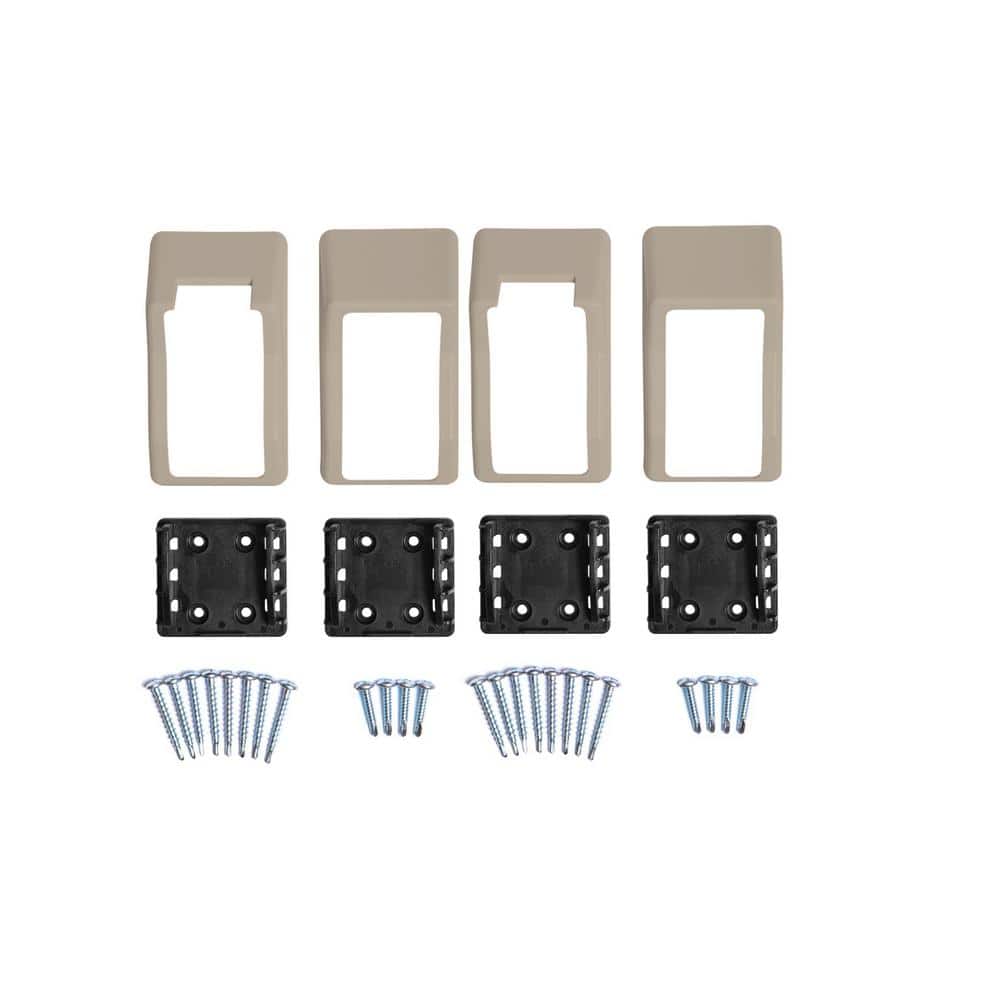 Walton Khaki Stair Railing Bracket Kit (4-Piece) price history on PriceWatchPro