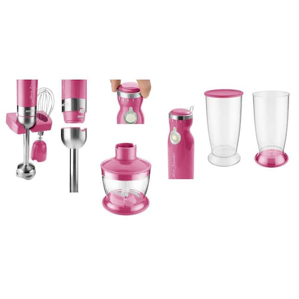 Sencor 6-Speed Pink Stick Blender with Accessories SHB4368RS - The Home  Depot