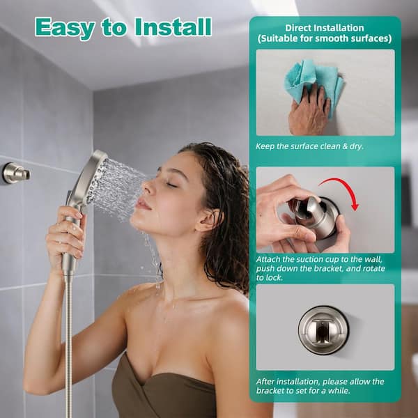 1 PC Universal Bathroom Hand Head Holder Stable Shower Bracket Mount Suction Cup