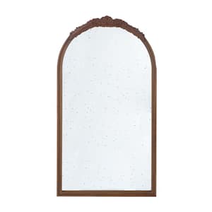 22.8 in. W x 41.9 in. H Wood Brown Standing Mirror