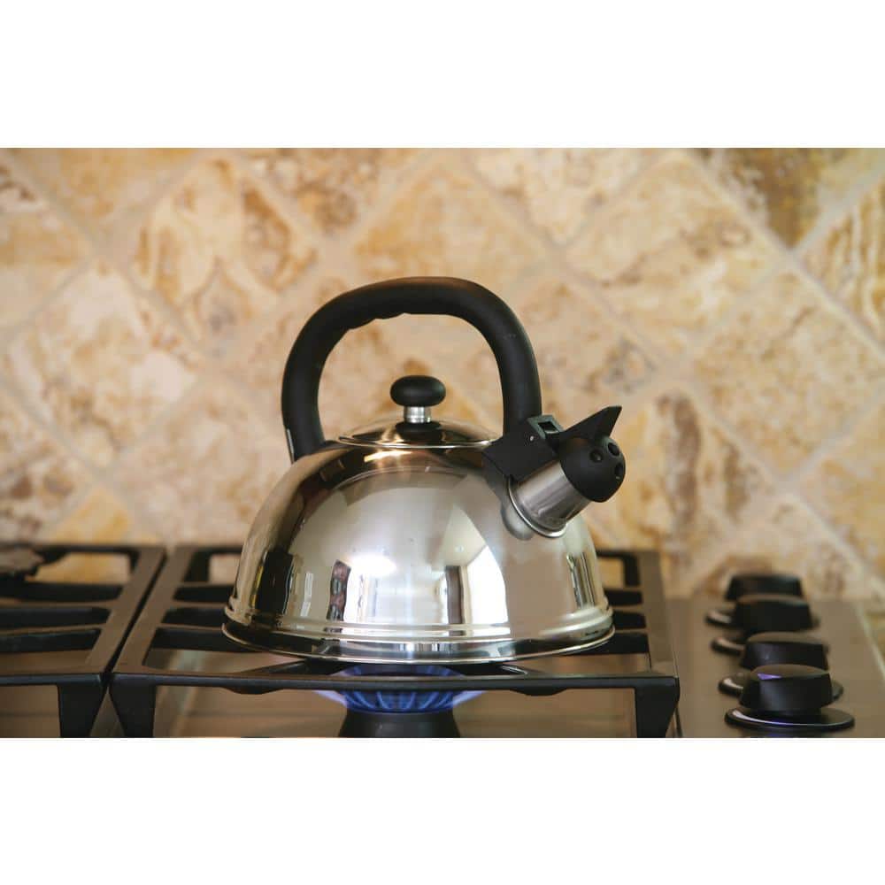 3-Quart Stainless Steel Whistling Tea Kettle for Electric Coil