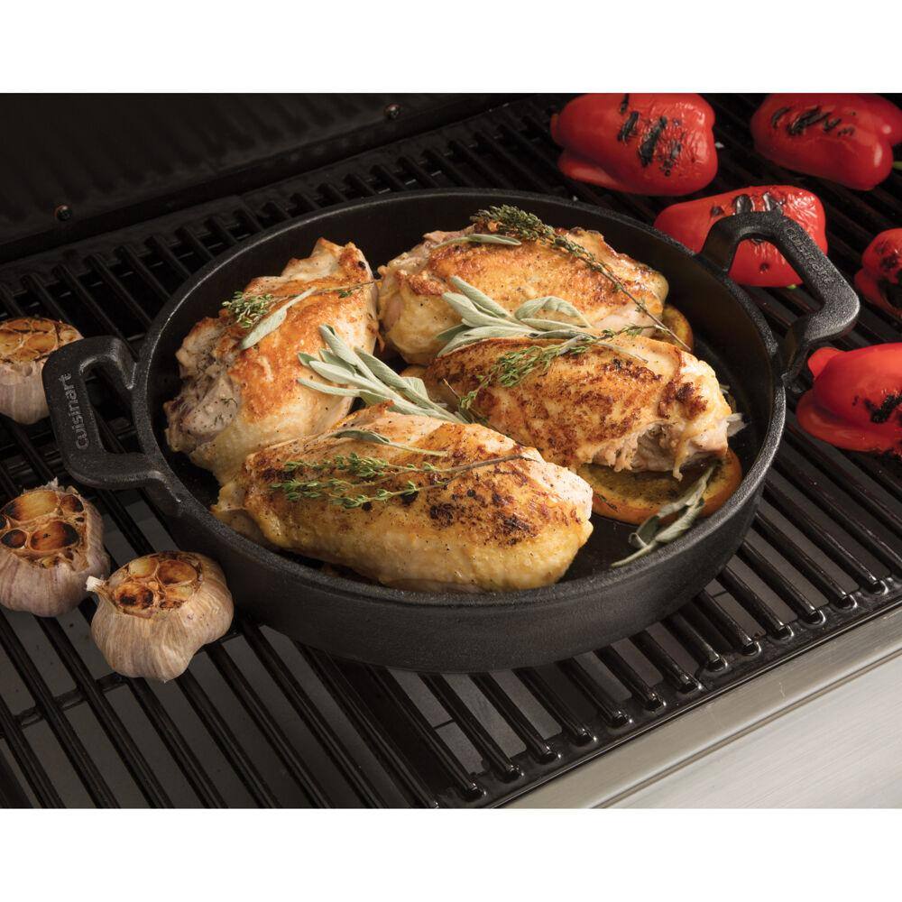 Cuisinart 10" Pre-Seasoned Cast Iron Griddle Pan