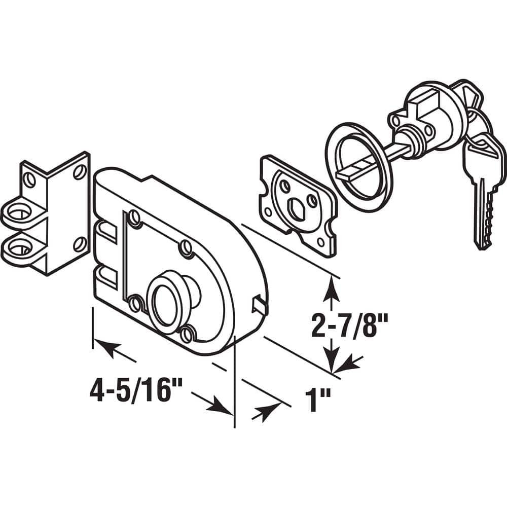 Satin Nickel Single Cylinder Jimmy-Resistant Deadlock