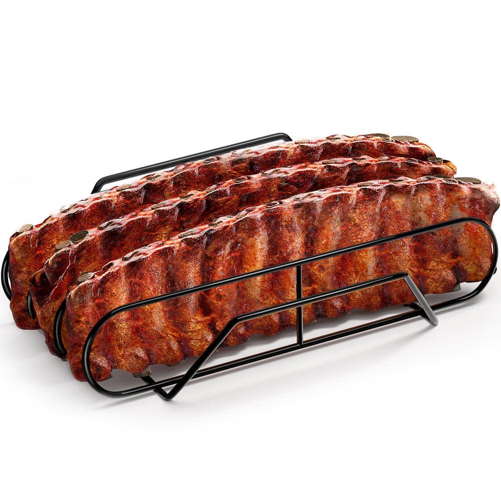 Sorbus Non-Stick Rib Rack XL - Porcelain Coated Steel Roasting Stand ...