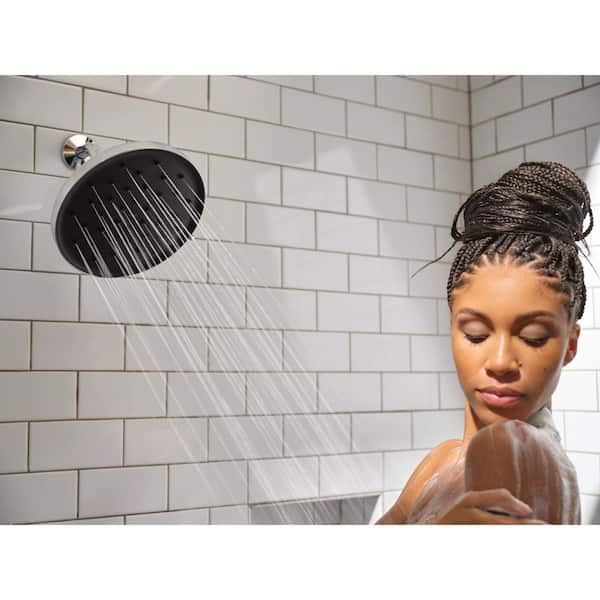 Verso Magnetix 8-Spray Patterns with 1.75 GPM 9 in. Wall Mount Fixed Shower with Infiniti Dial Head in Chrome