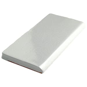 Antic Craquelle Bullnose Gris Soho 3 in. x 6 in. Glossy Ceramic Wall Tile Trim