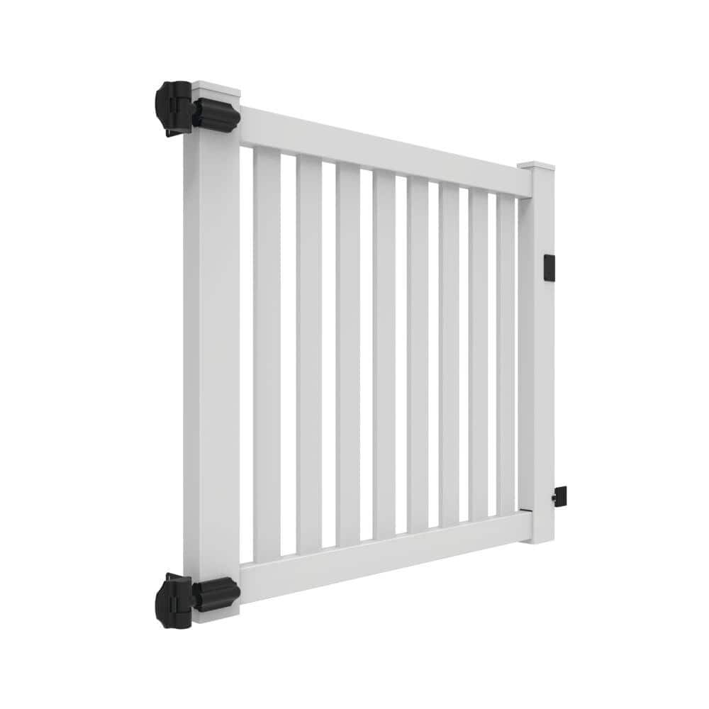 Terex 4-ft H x 5-ft W White Vinyl Pool Fence Gate