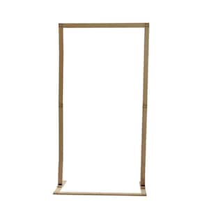 83.9 in. x 45.3 in. Wooden Wedding Arch Rectangular Backdrop Stand Frame Arbor