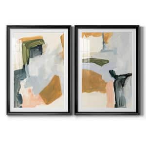 Palette Meld I by Wexford Homes 2-Pieces Framed Abstract Paper Art Print 42.5 in. x30.5 in.