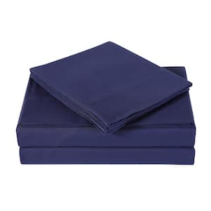 Truly Soft Lavender 4-Piece Solid 180 Thread Count Microfiber Queen Sheet  Set SS1658LAQN-4700 - The Home Depot