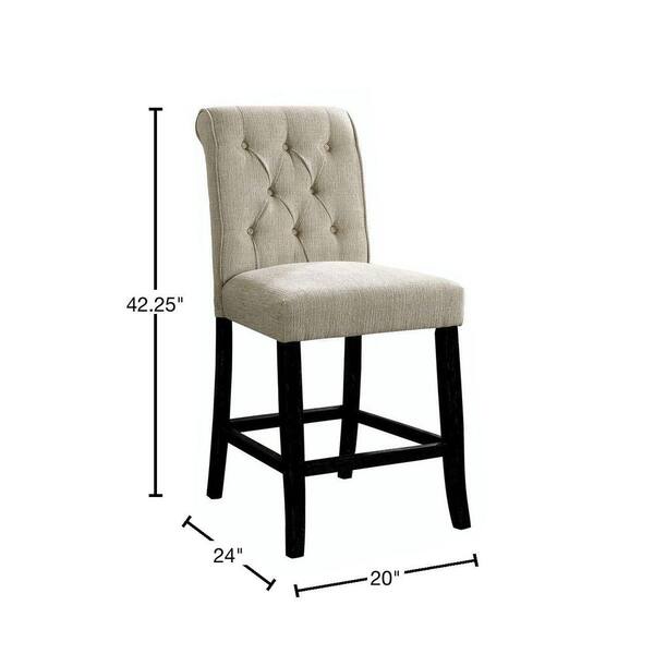 Modern Black Velvet Bar Stool with Back & Footrest | homary