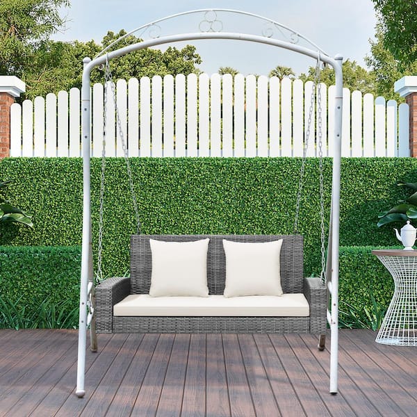 Better homes & gardens deals brookhaven outdoor wicker porch swing