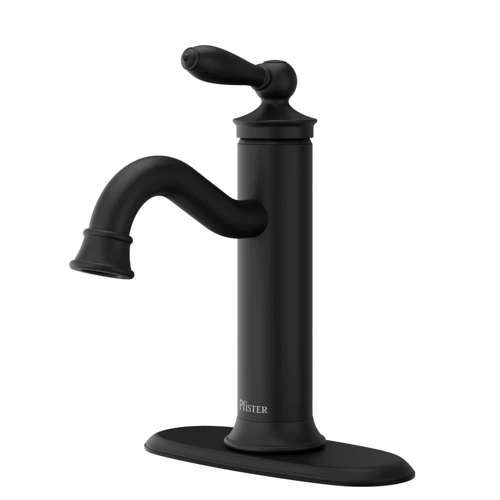Matte Black Single Handle High Arc Bathroom Faucet
