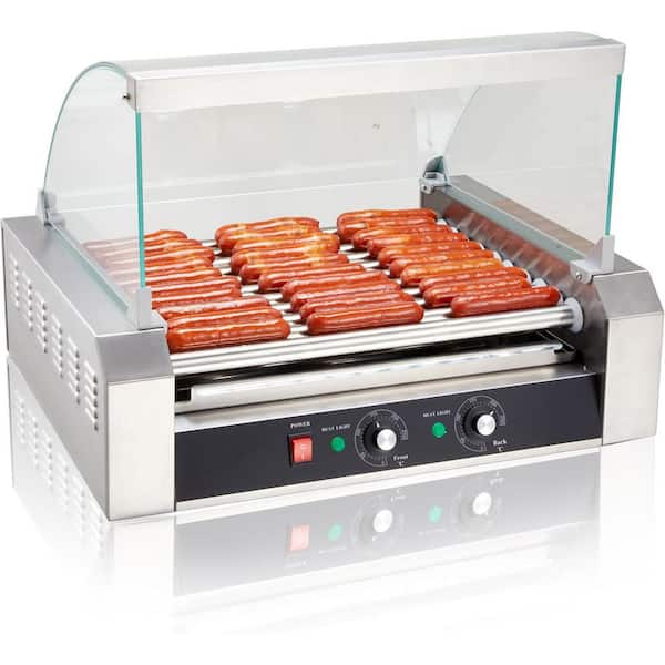 11 Stainless Steel Rollers Grill Cooker Machine with Hood