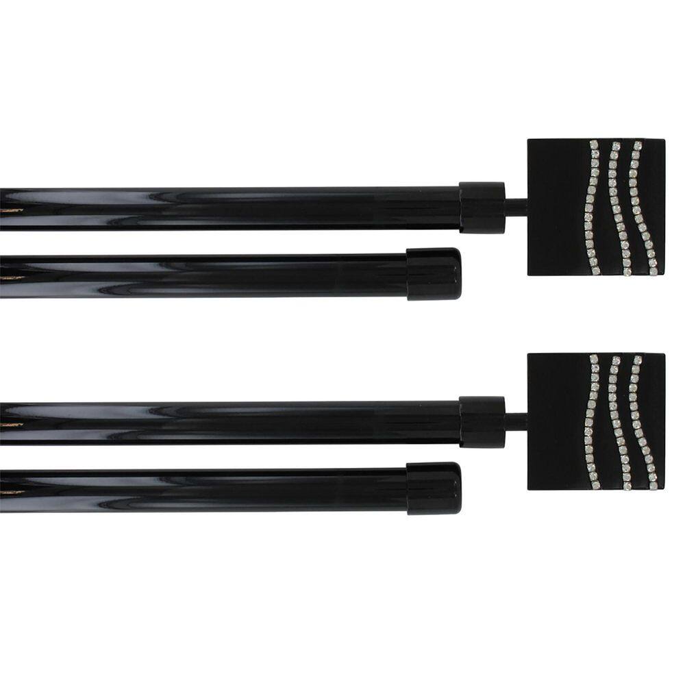 50 in. 82 in. 2 Adjustable 3/4 in. 2 Double Window Curtain Rods in