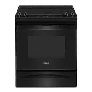 30 in. 4.8 cu. ft. 4 Burner Element Electric Range in Black