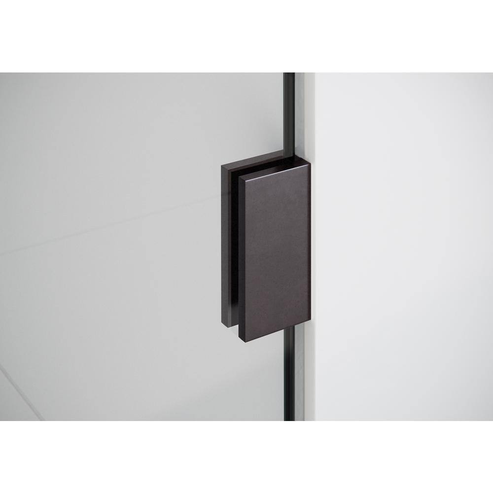 Illume 56" x 78" Frameless Shower Door with Oil Rubbed Bronze Finish