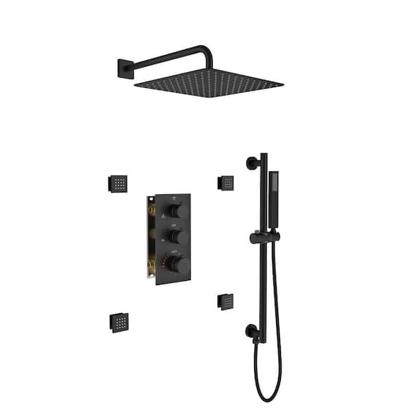 KOHLER Honesty 2-Spray Dual Wall Mount Fixed and Handheld