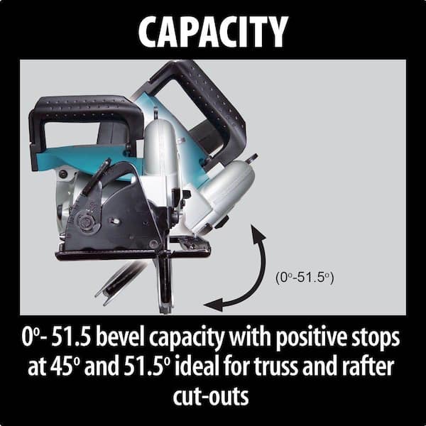 Makita 15 Amp 7-1/4 in. Corded Hypoid Circular Saw with 51.5 
