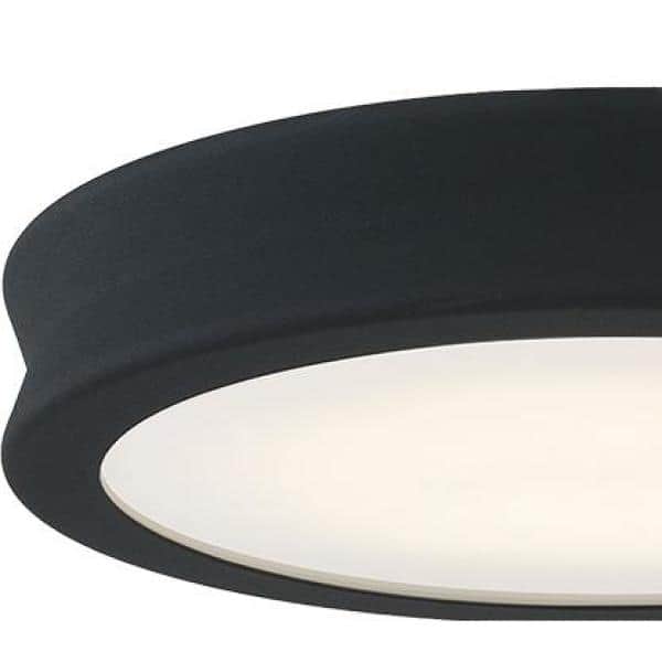 Matte Black 8.5" Indoor/Outdoor LED Flush Mount Light