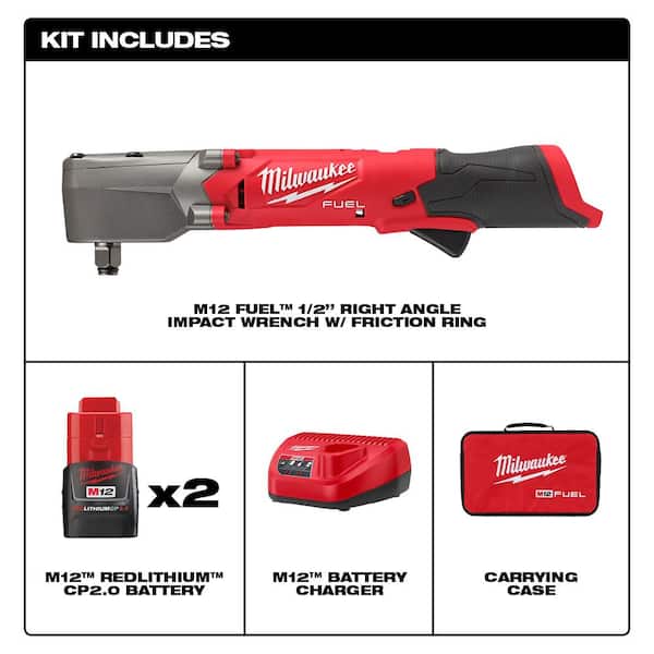 Milwaukee M12 FUEL 2565P-20 12V Brushless 1/2" Cordless Impact Wrench Tool Only for sale online 