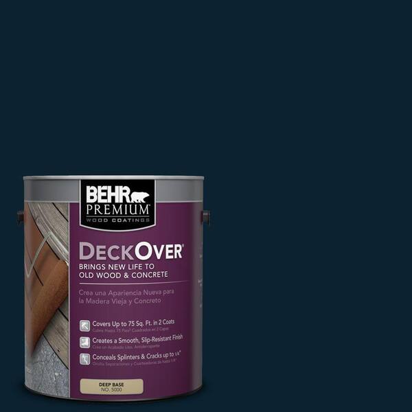 BEHR Premium DeckOver 1 gal. #SC-101 Atlantic Solid Color Exterior Wood and Concrete Coating