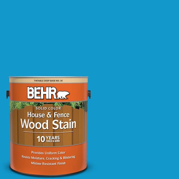 BEHR 1 gal. #550B-6 Isle of Capri Solid Color House and Fence