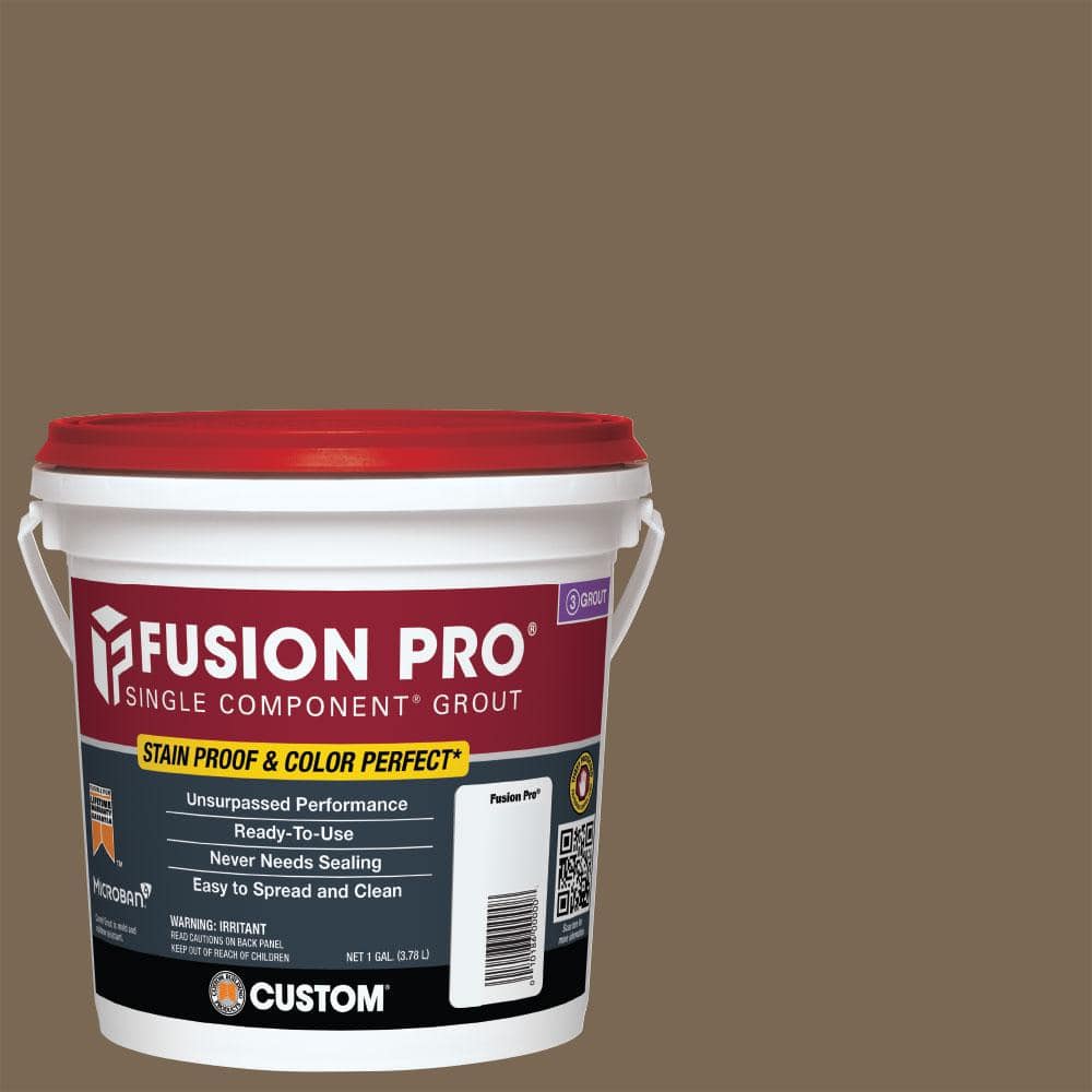 fusion pro tobacco brown Custom Building Products Fusion Pro #52 Tobacco Brown 1 Gal. Single Component in MicroBan antimicrobial product protection Custom Building Products Fusion Pro