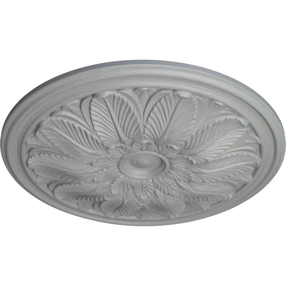 Bordeaux Primed White Polyurethane Ceiling Medallion, 22.63" Diameter