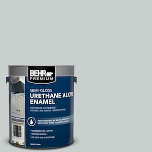 1 gal. #720E-2 Light French Gray Urethane Alkyd Semi-Gloss Enamel Interior/Exterior Paint