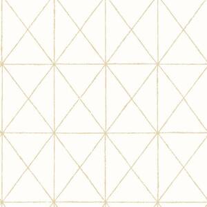 Gores Intersection Gold Diamond Paper Strippable Wallpaper Roll (Covers 56.4 sq. ft.)