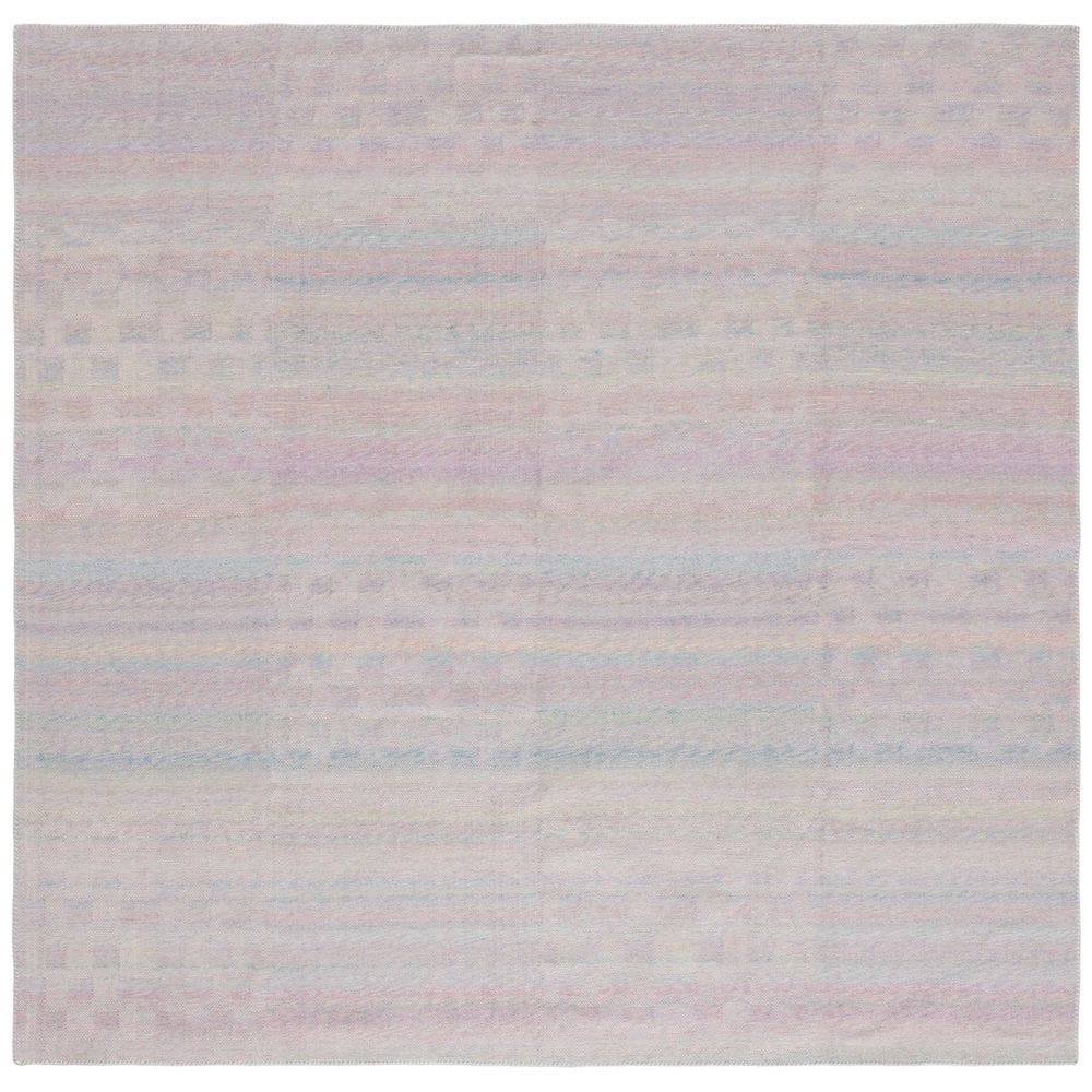 Cabo 8 ft. x 10 ft. Pink/Blue Striped Geometric Area Rug