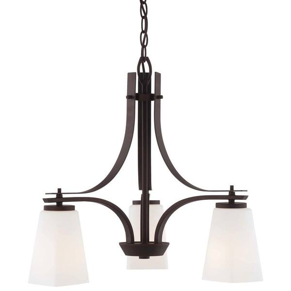 Minka Lavery Zacara 3-Light Artistic Bronze Mini Chandelier