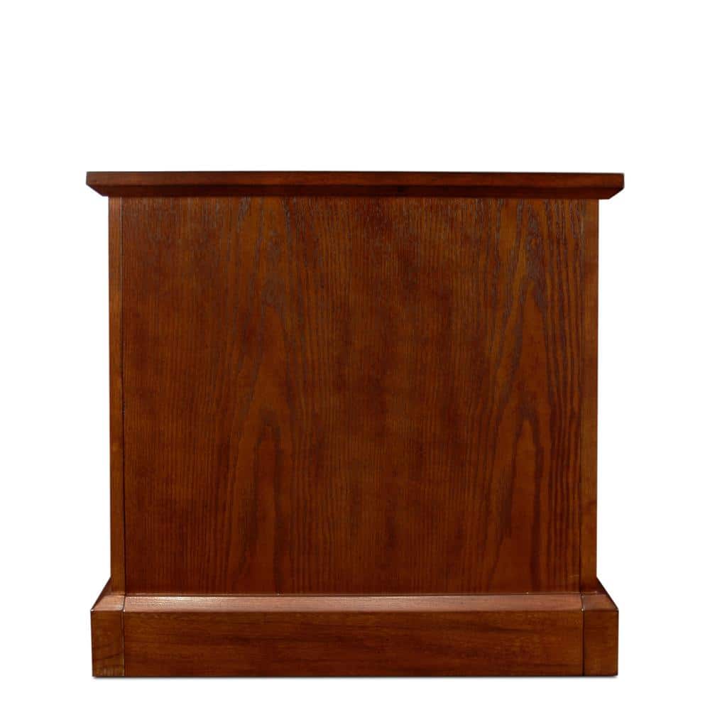 Mission Oak Rectangular Cabinet with Adjustable Shelf and Metal Hardware