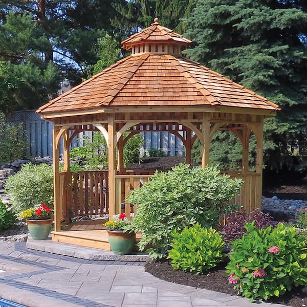 Outdoor Living Today 12 ft. Octagon Bayside Panelized Gazebo