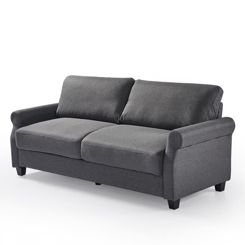 Zinus Josh 3-Seat Dark Grey Upholstered Sofa USSJSF-3DG