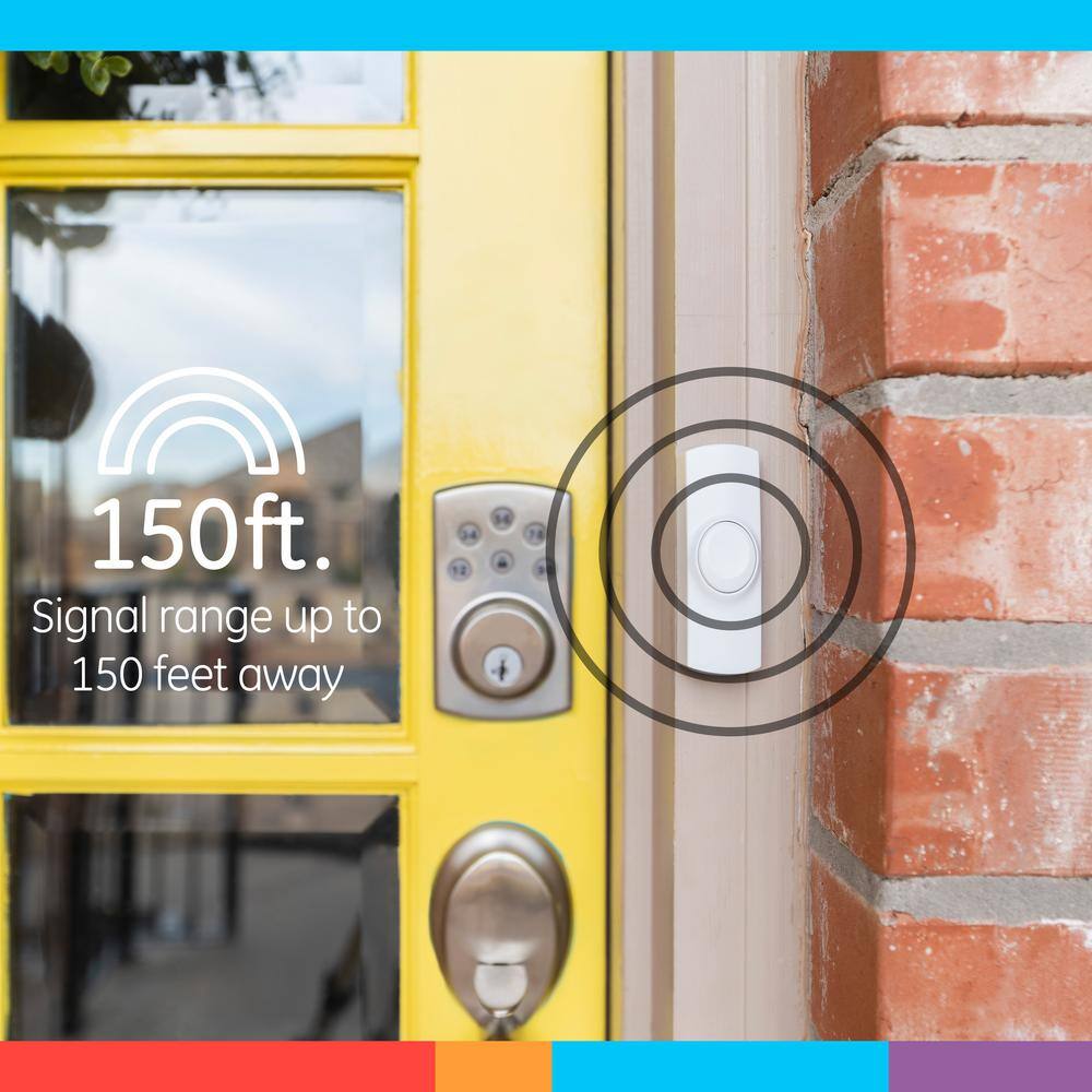 Buy Wireless Replacement Doorbell Push Button White Online at Lowest