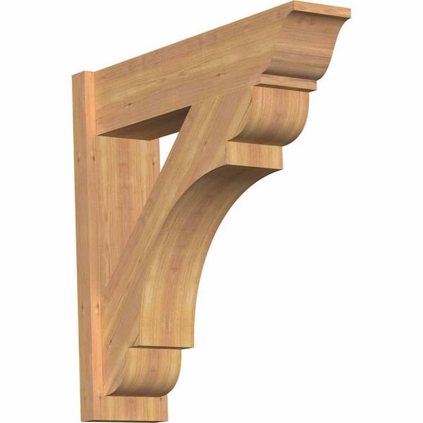 Ekena Millwork 8 in. x 30 in. x 30 in. Olympic Traditional Smooth Western Red Cedar Outlooker