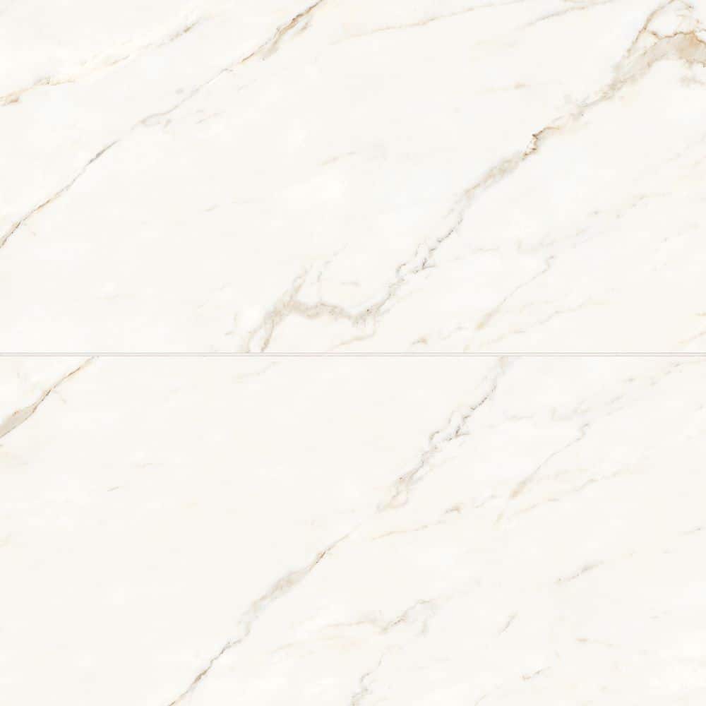 Sample-Magnifica ERA 4 in. x 5 in. Polished Calacatta Oro Porcelain Subway Tile price history on PriceWatchPro