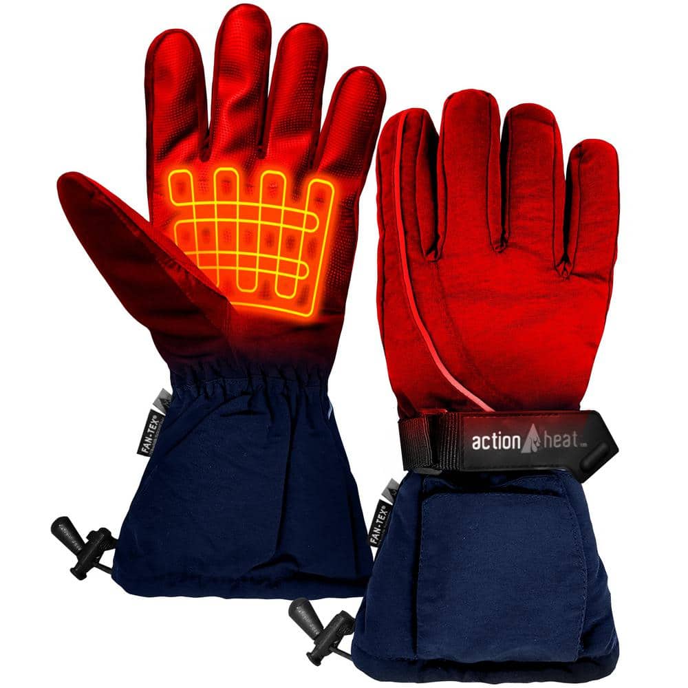 Heated Gloves For Men Rechargeable AA Battery Heated Mittens