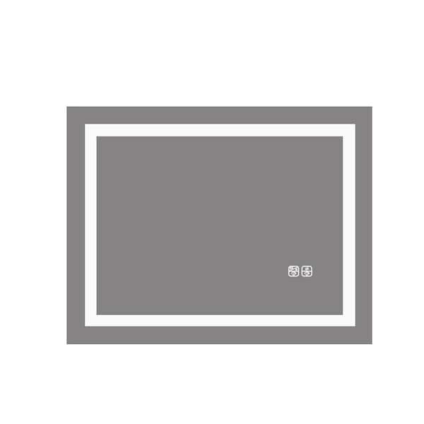 SAINT BIRCH 20 in. x 30 in. Modern Rectangle Frameless Decorative Mirror