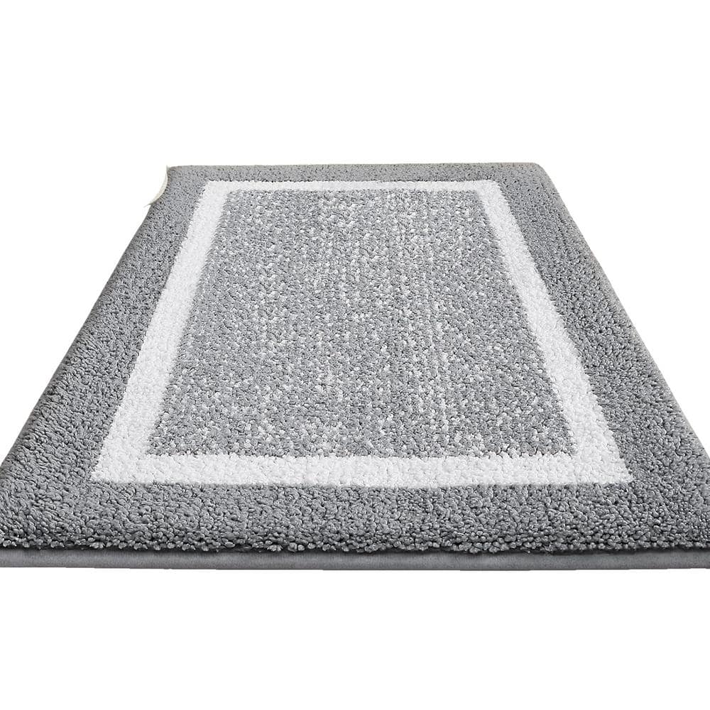 Afoxsos 24 in. x 36 in. Large Bathroom Rugs, Absorbent, Soft, Washable