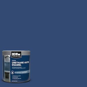 1 qt. #S-H-580 Navy Blue Satin Enamel Urethane Alkyd Interior/Exterior Paint