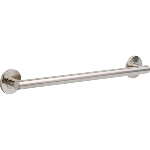 Delta Contemporary 24 in. x 1-1/4 in. Concealed Screw ADA-Compliant Decorative Grab Bar in Stainless