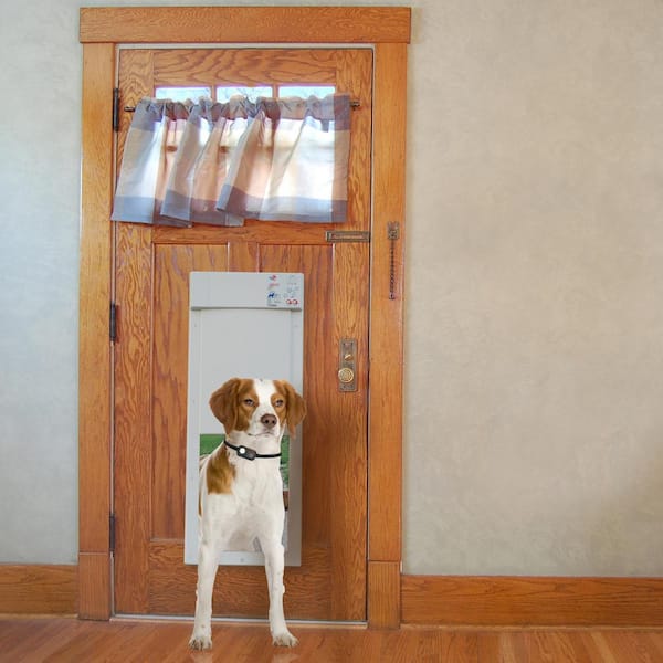 12 in. x 16 in. Power Pet Large Electronic Fully Automatic Dog and Cat Pet Door for Pets Up to 100 lbs