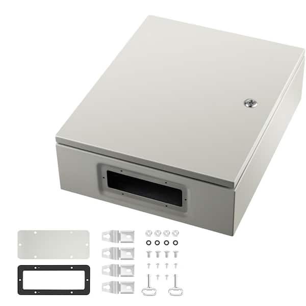 NEMA Steel Case 20x16x6in. NEMA 4X Metal Electric Enclosure Outdoor/Indoor Use Includes Mounting Plate