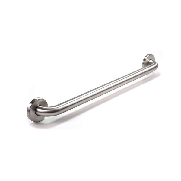 WingIts Premium Series 30 in. x 1.25 in. Grab Bar in Satin Stainless Steel (33 in. Overall Length)