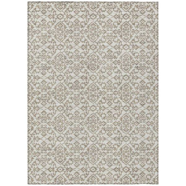 Chantille Machine Washable Indoor/Outdoor Abstract ACN2787 Ivory 3 ft. x 5 ft. Area Rug