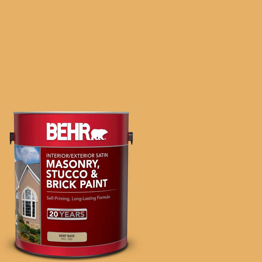 1 gal. #MQ4-11 Lamplit Satin Interior/Exterior Masonry, Stucco and Brick Pa
